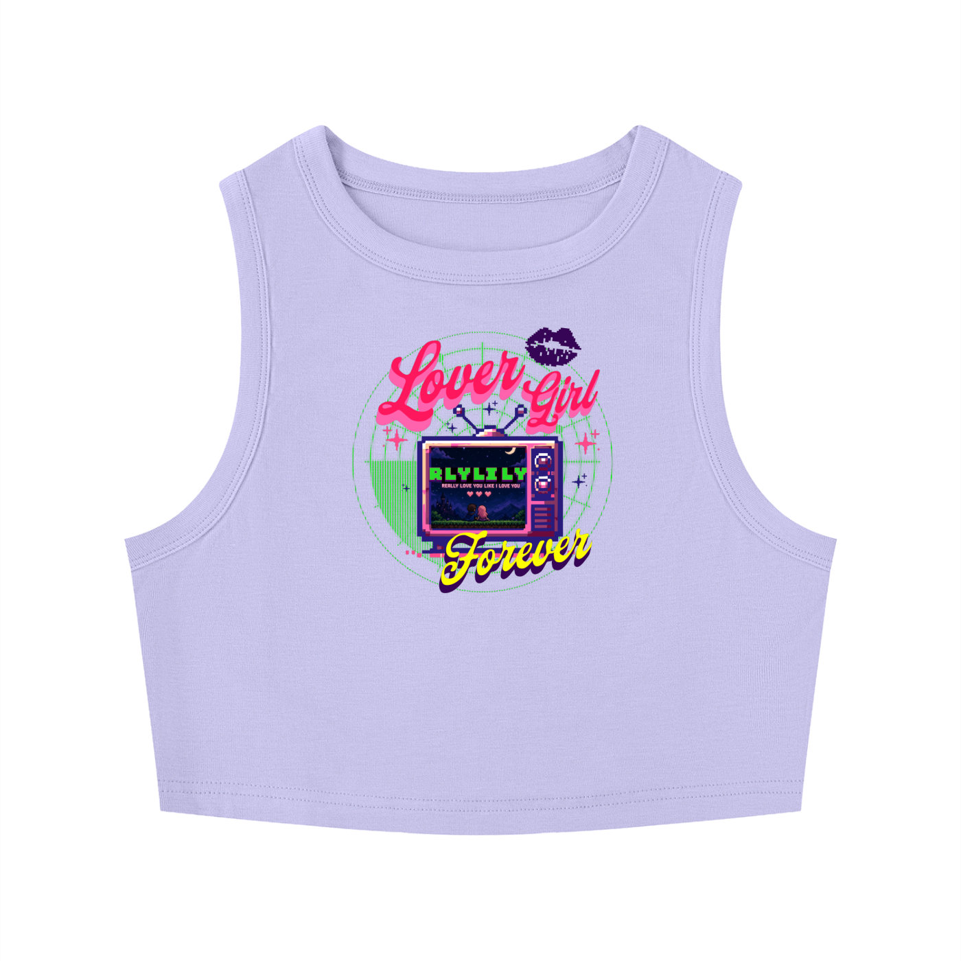 "Lover Girl Forever" Crop Tank Top
