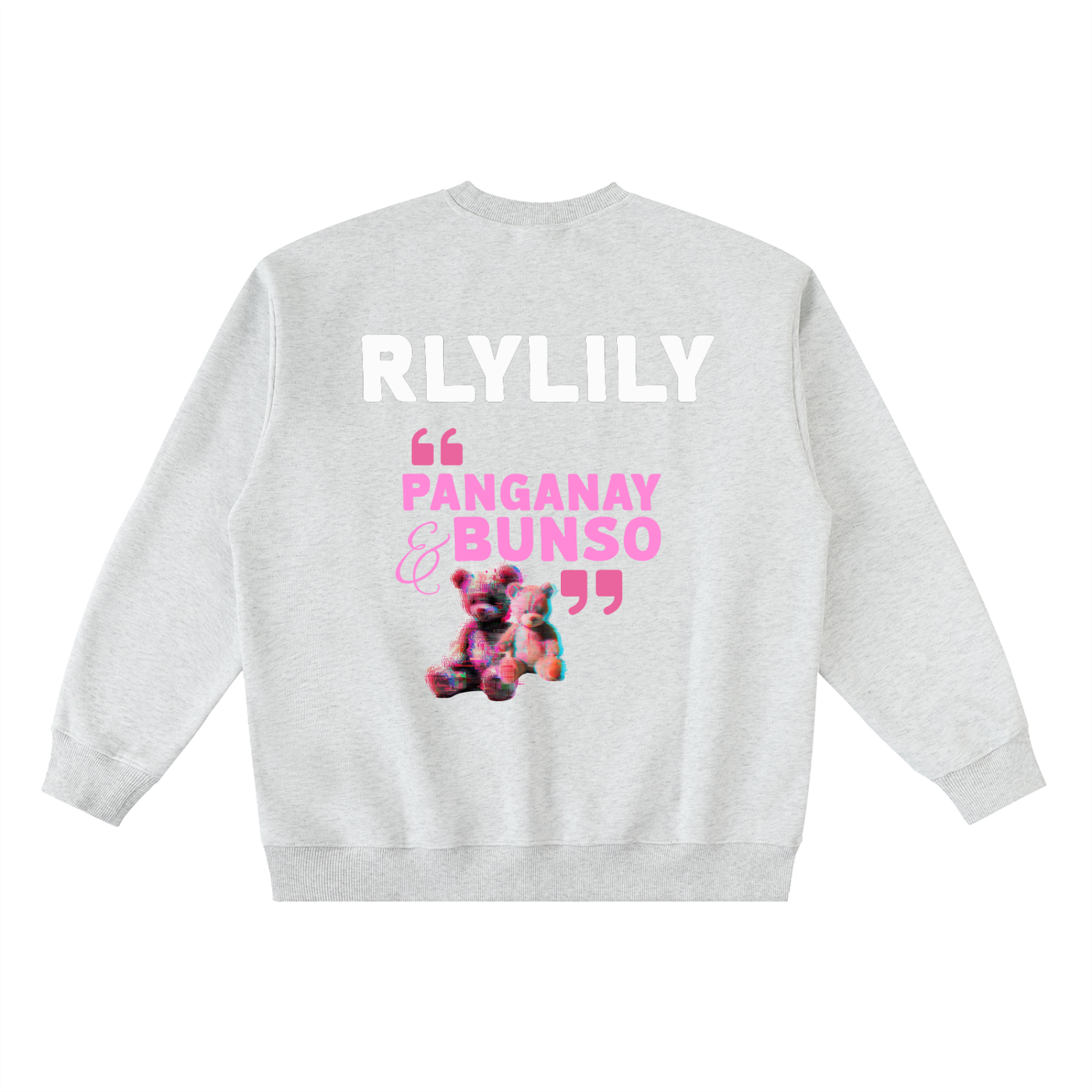 Panganay at Bunso ~ Oversized Crewneck Taped Sweatshirt