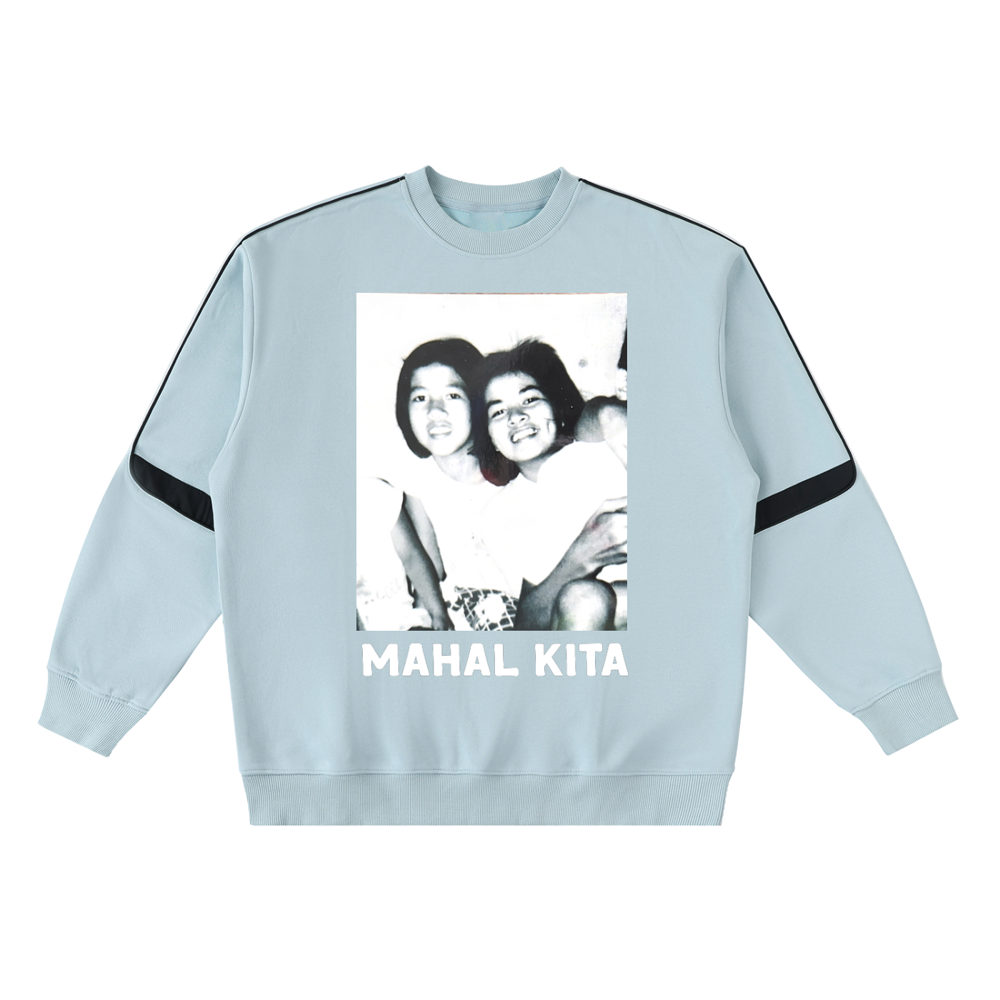 Panganay at Bunso ~ Oversized Crewneck Taped Sweatshirt