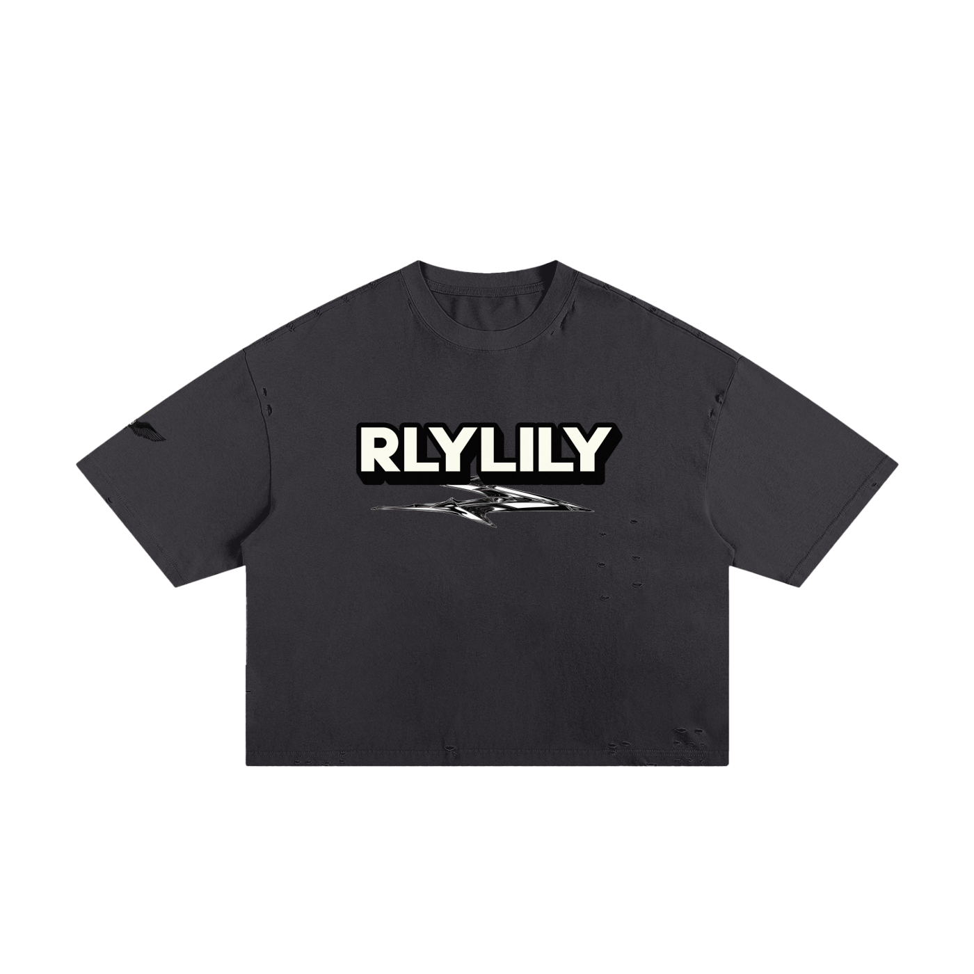 The Debut Print in Classic Frayed Boxy Tee