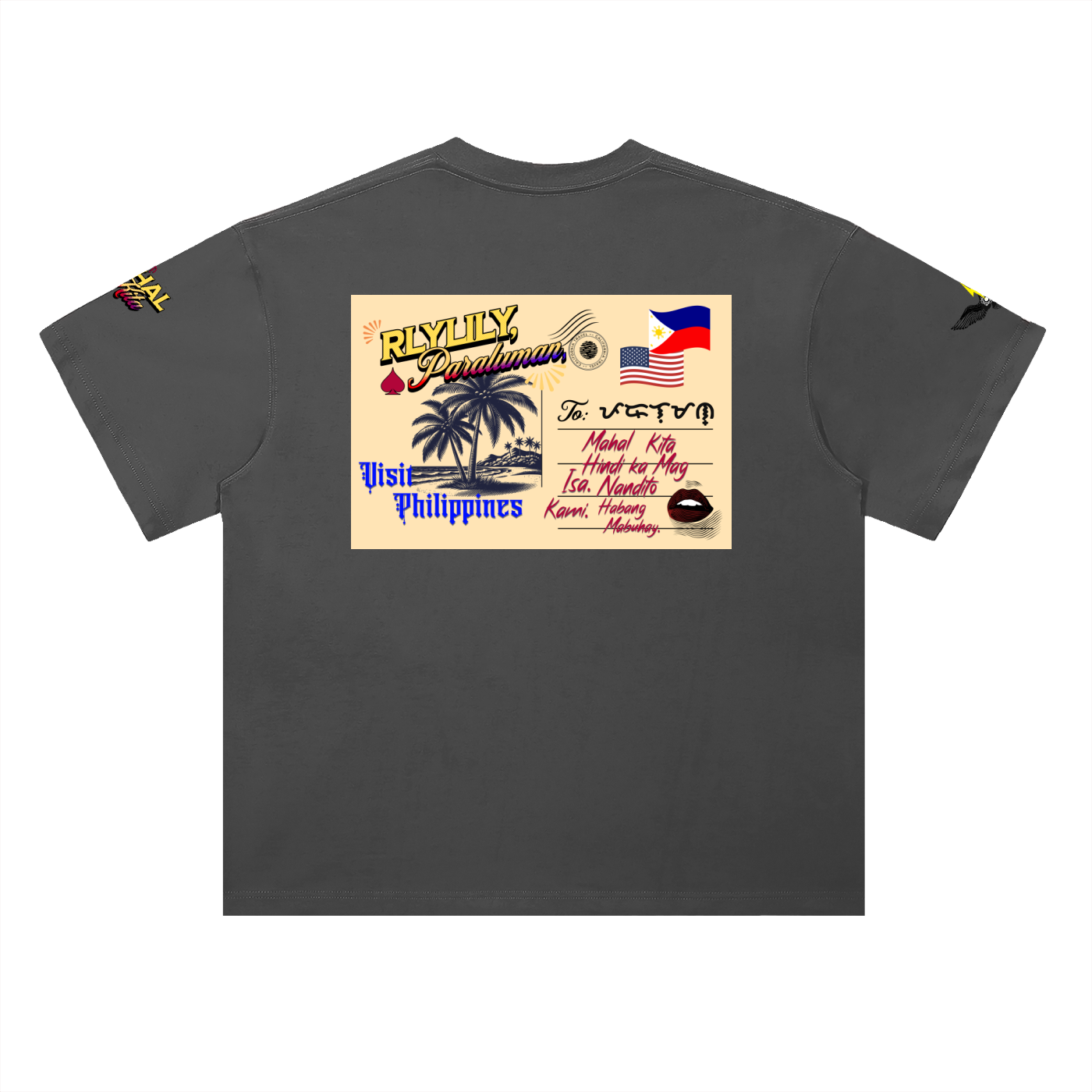 Nandito Kami Tee ~ Heavyweight Drop Shoulder Cotton T-Shirt