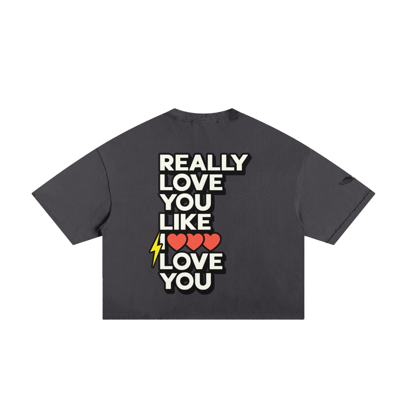 The Debut Print in Classic Frayed Boxy Tee