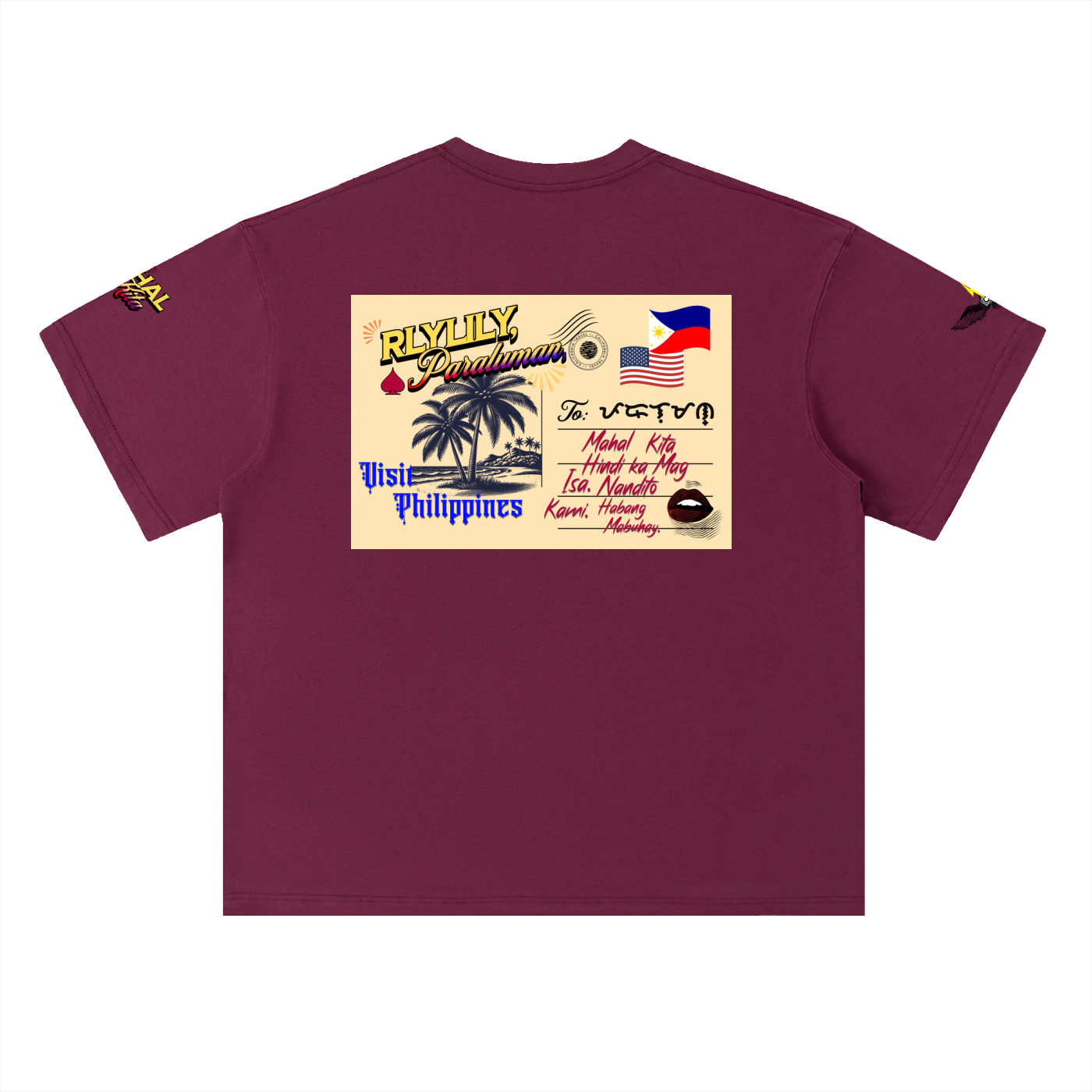 Nandito Kami Tee ~ Heavyweight Drop Shoulder Cotton T-Shirt