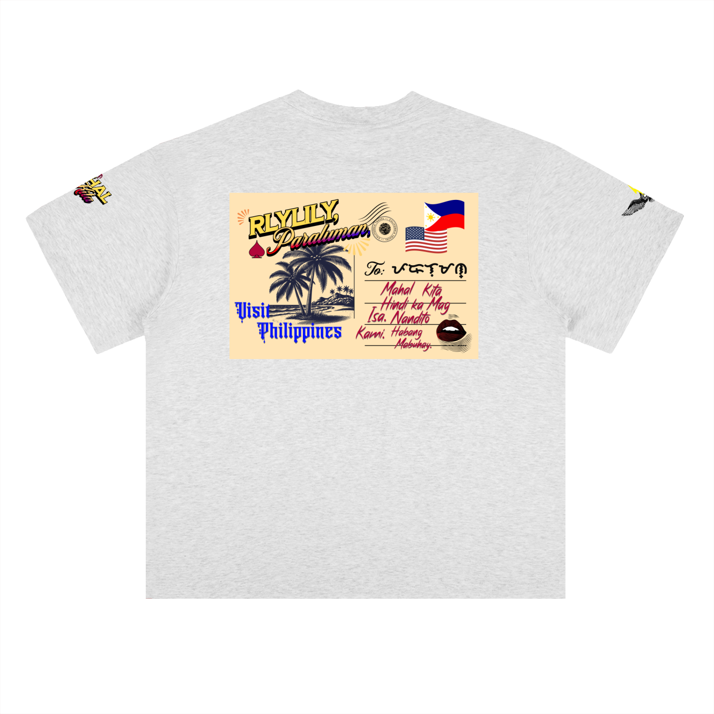 Nandito Kami Tee ~ Heavyweight Drop Shoulder Cotton T-Shirt