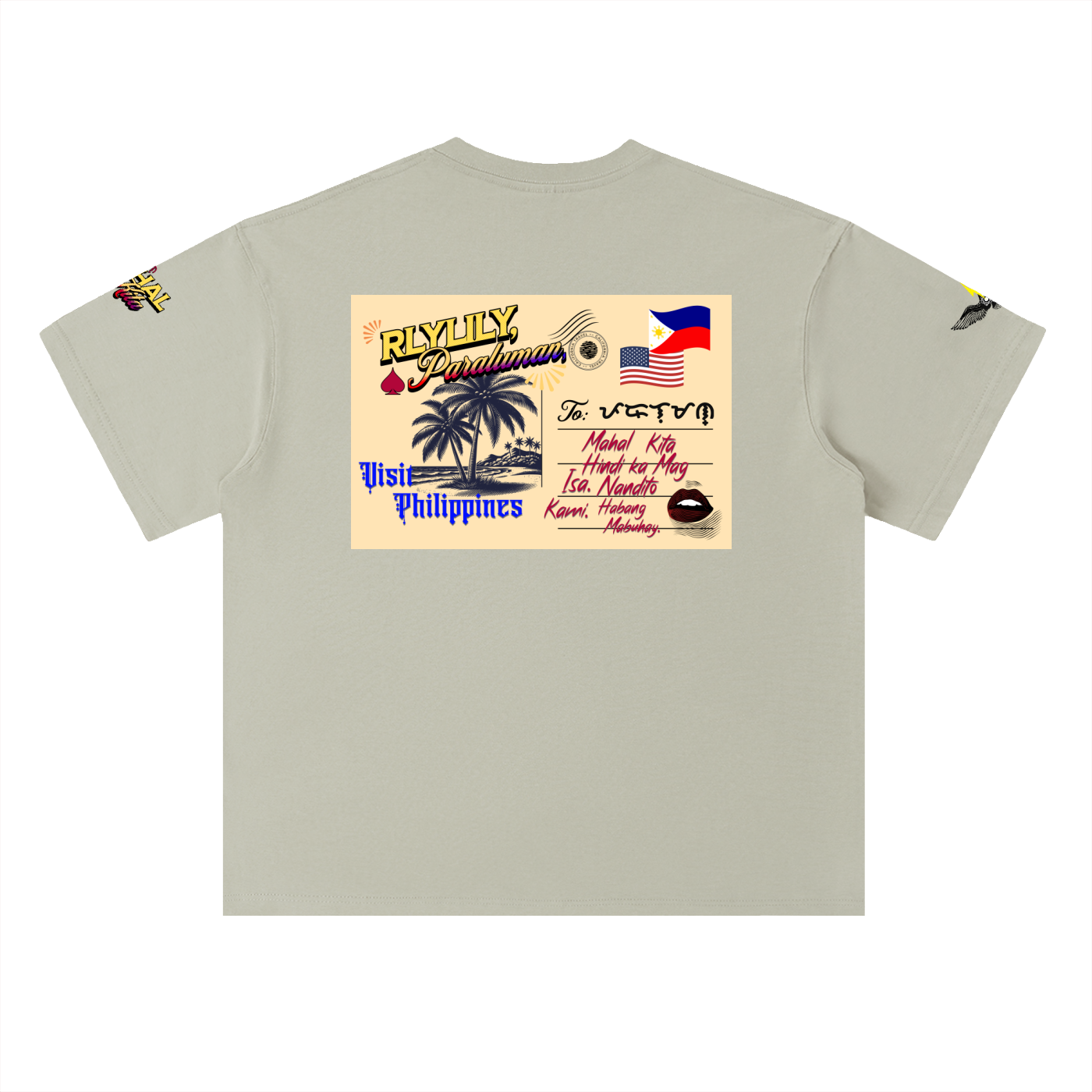 Nandito Kami Tee ~ Heavyweight Drop Shoulder Cotton T-Shirt