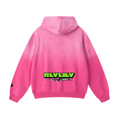 "Mama and Papa" Heavyweight Sunfade Oversized Hoodie