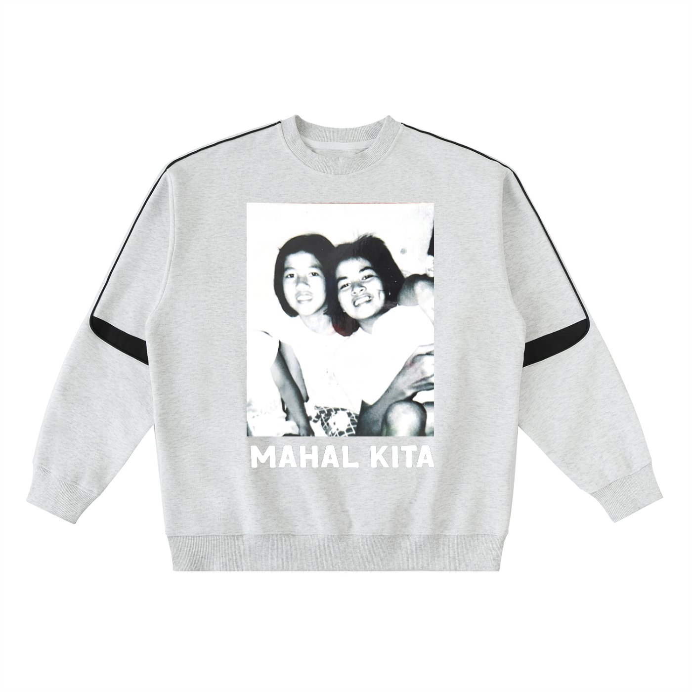 Panganay at Bunso ~ Oversized Crewneck Taped Sweatshirt