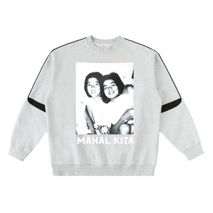 Panganay at Bunso ~ Oversized Crewneck Taped Sweatshirt
