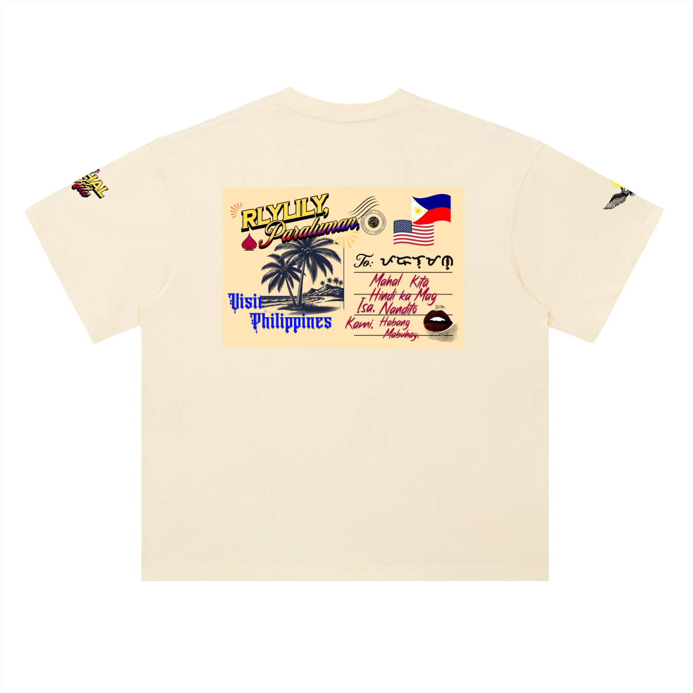 Nandito Kami Tee ~ Heavyweight Drop Shoulder Cotton T-Shirt