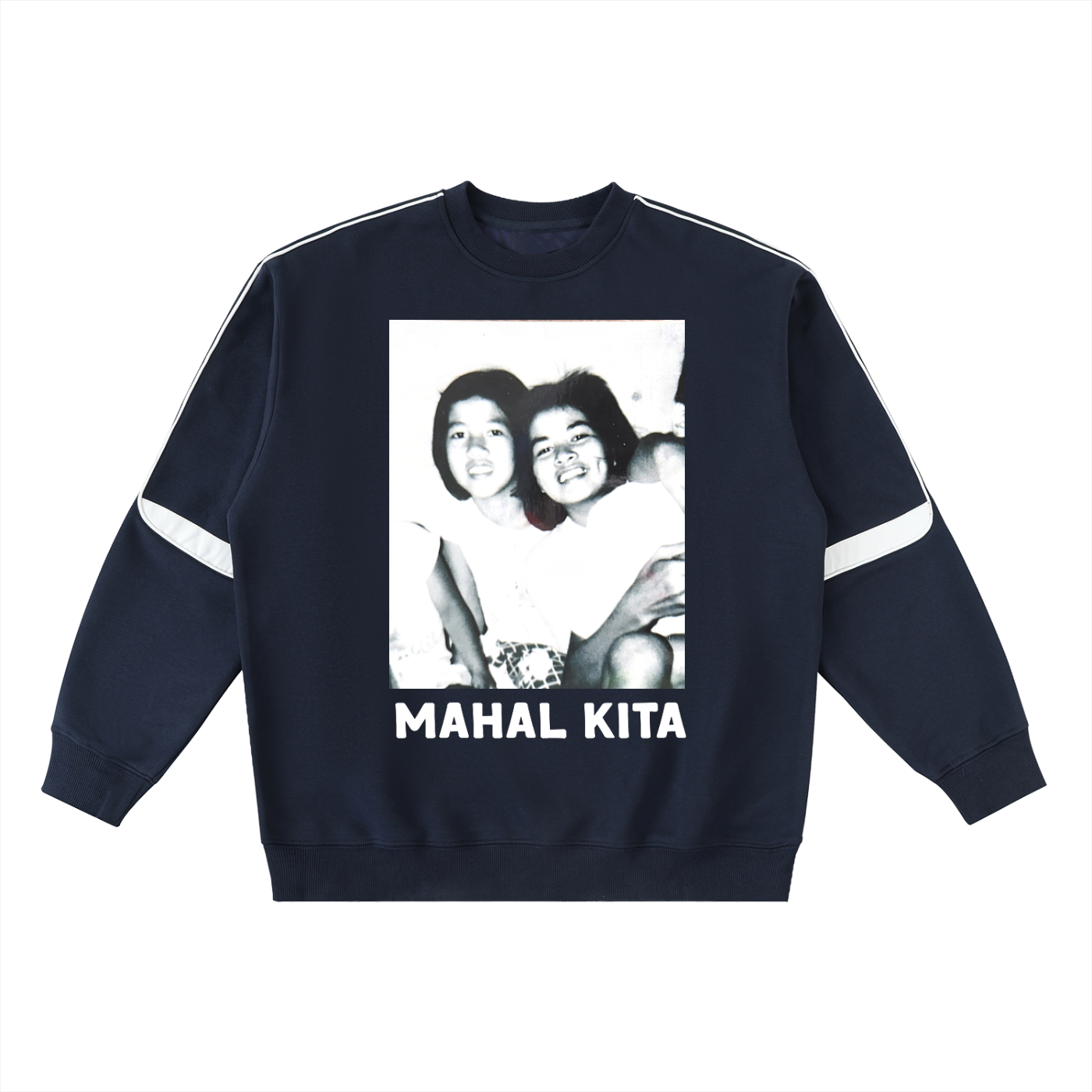 Panganay at Bunso ~ Oversized Crewneck Taped Sweatshirt