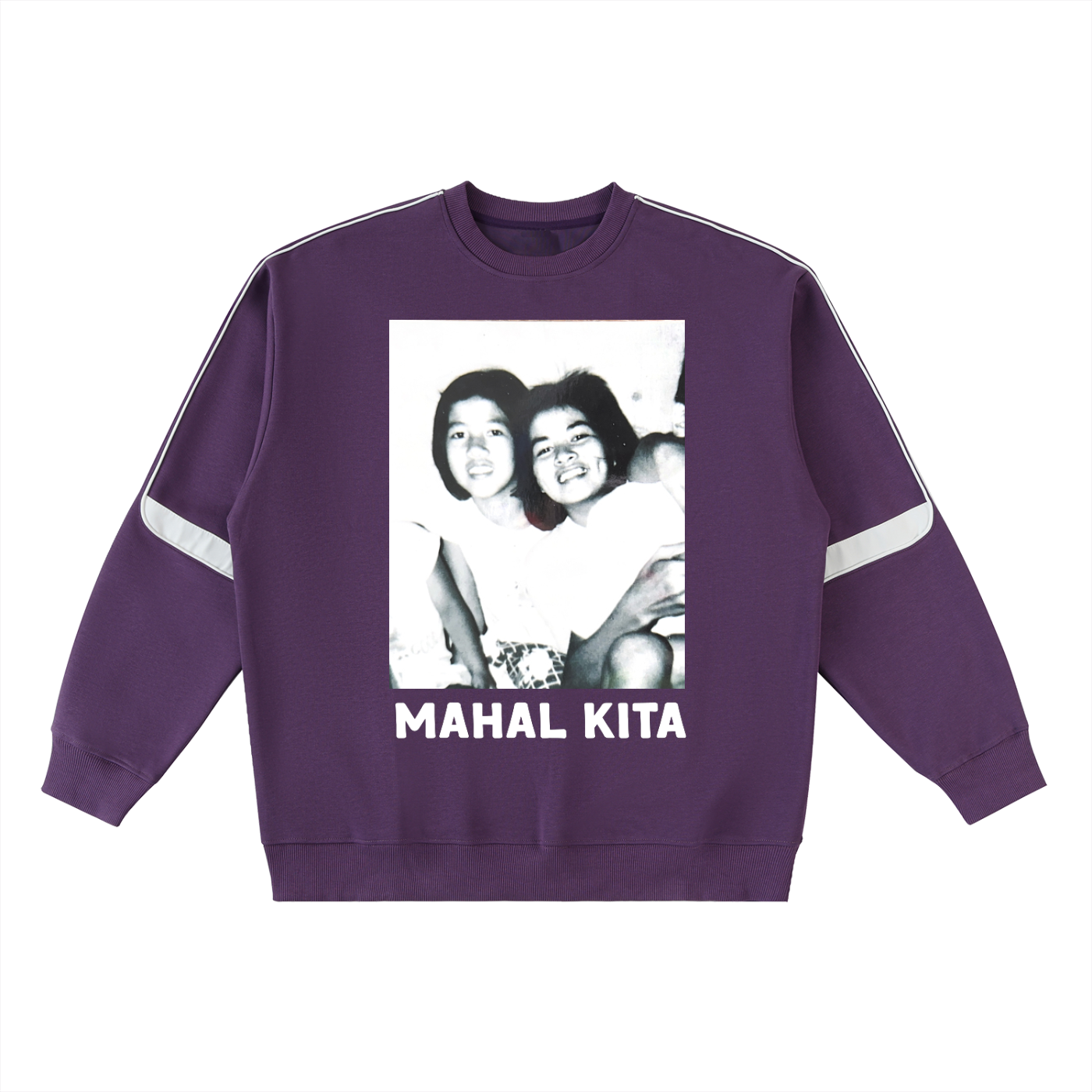 Panganay at Bunso ~ Oversized Crewneck Taped Sweatshirt