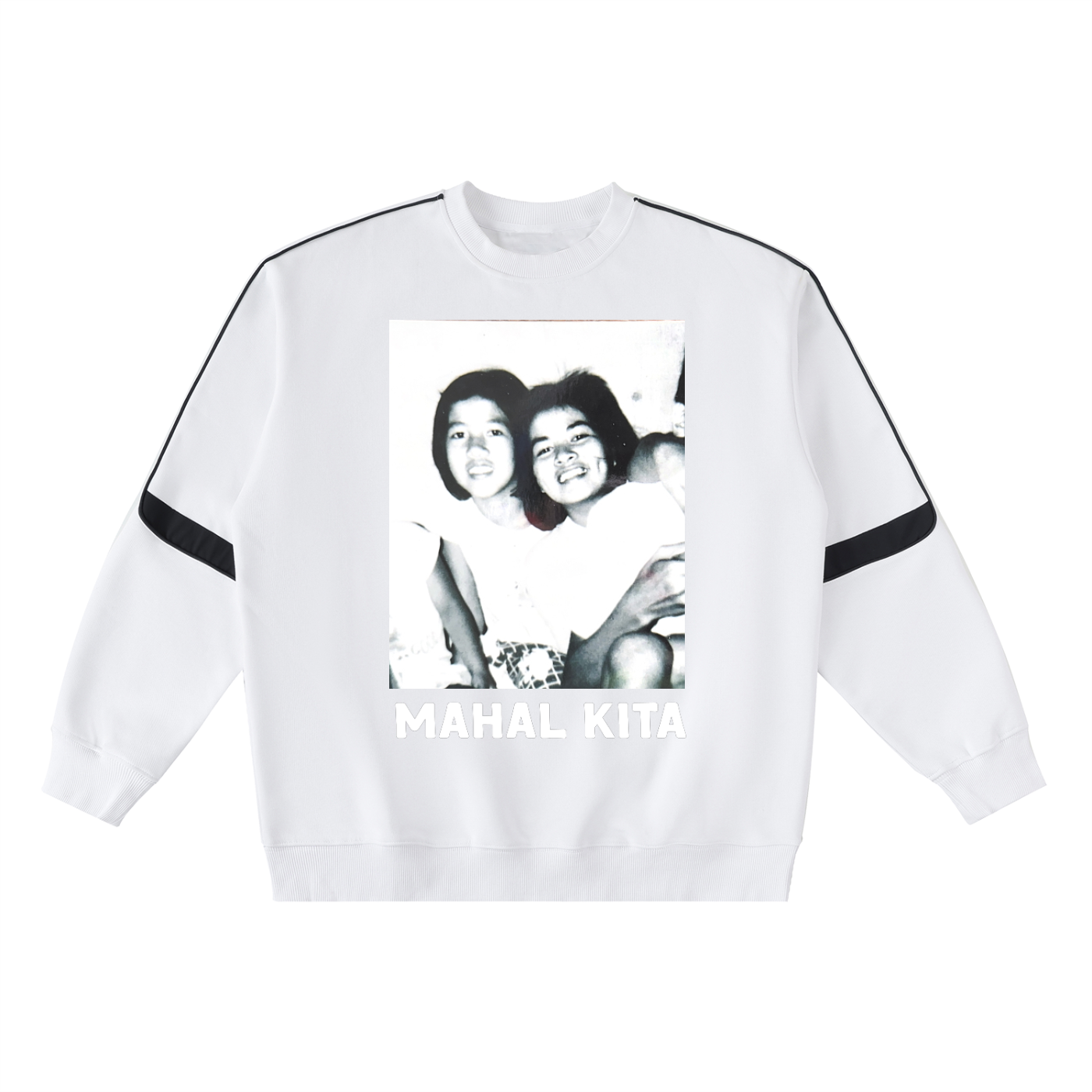Panganay at Bunso ~ Oversized Crewneck Taped Sweatshirt