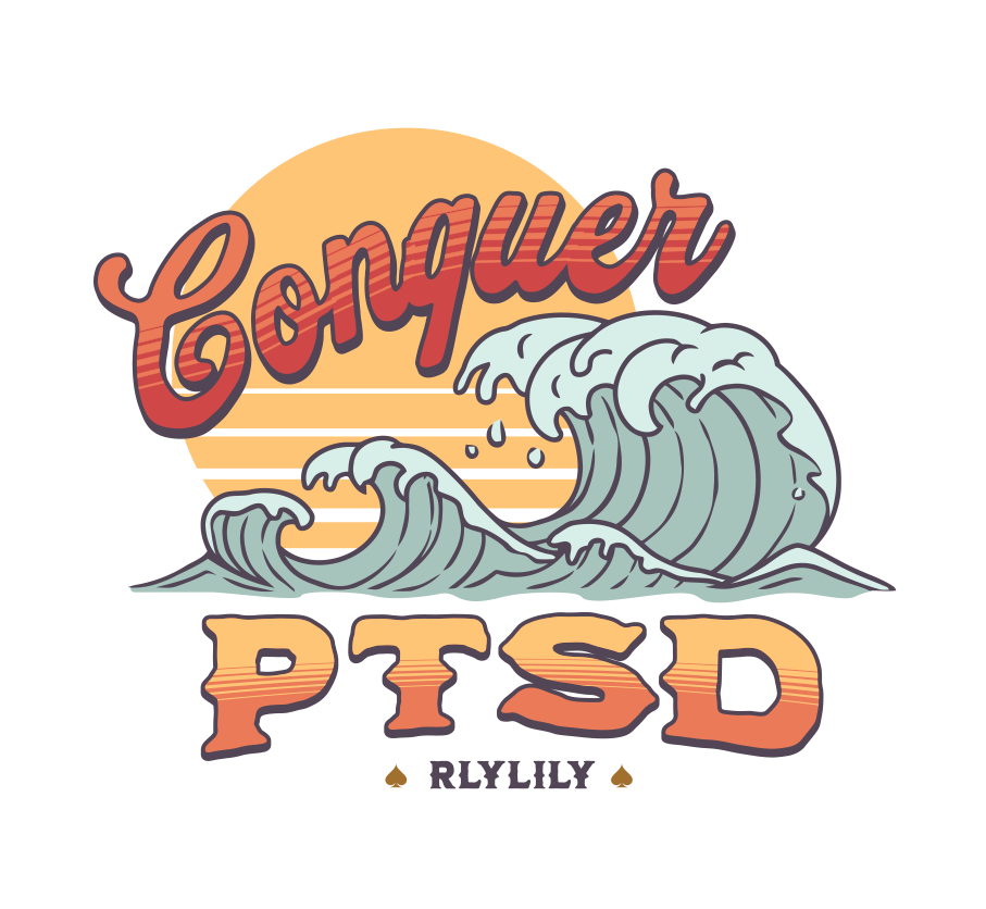 Conquer PTSD Sticker