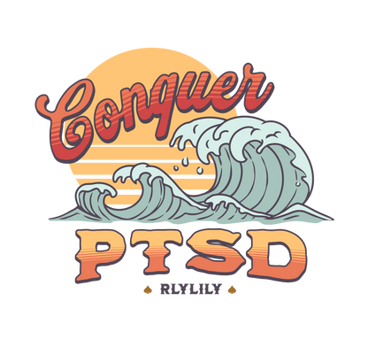 Conquer PTSD Sticker