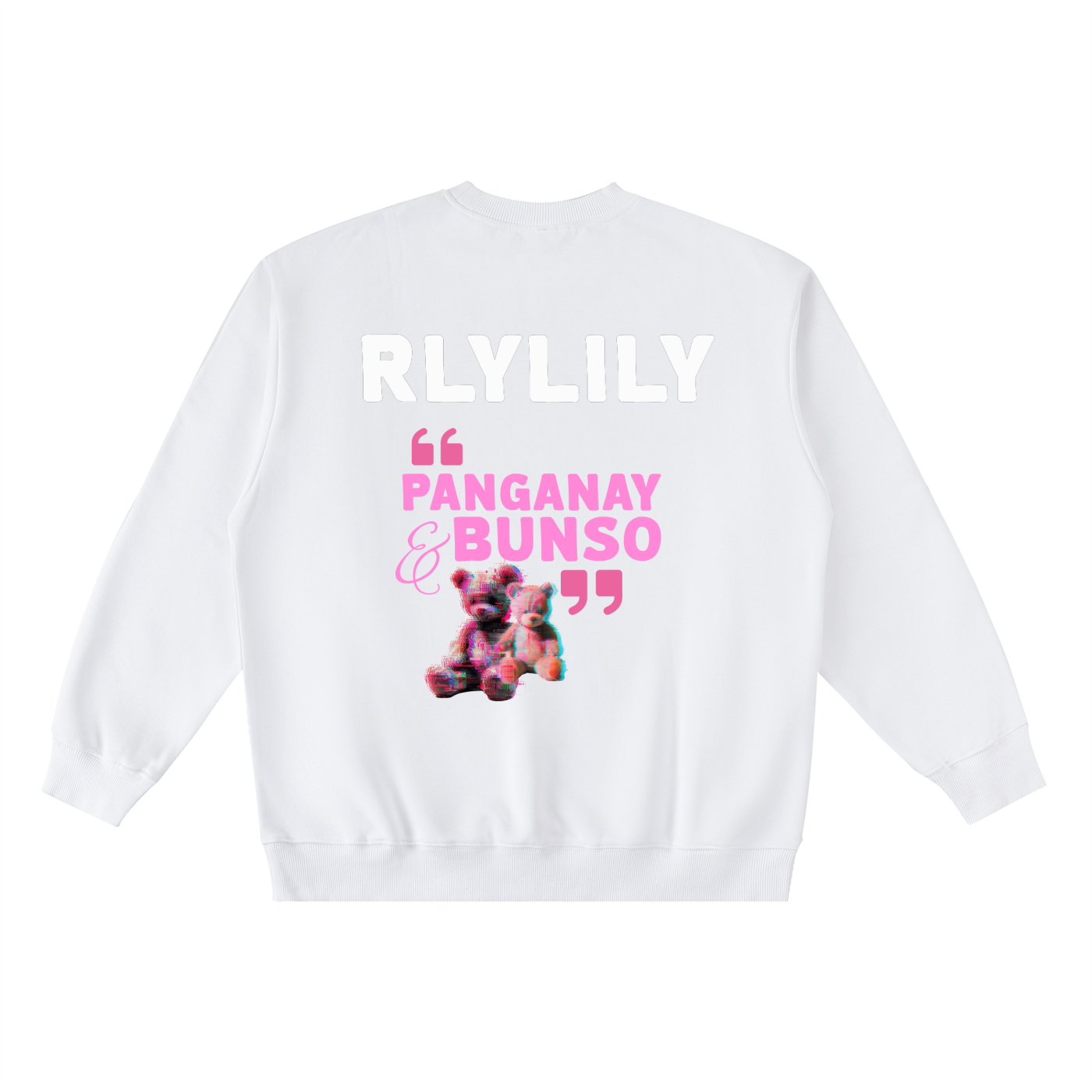 Panganay at Bunso ~ Oversized Crewneck Taped Sweatshirt