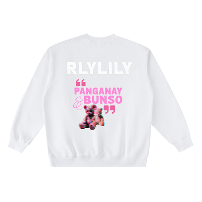 Panganay at Bunso ~ Oversized Crewneck Taped Sweatshirt