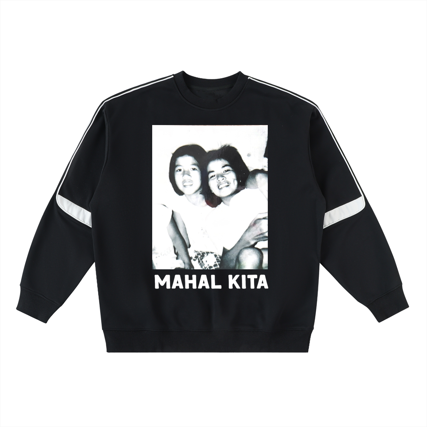 Panganay at Bunso ~ Oversized Crewneck Taped Sweatshirt