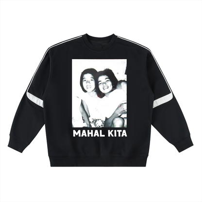 Panganay at Bunso ~ Oversized Crewneck Taped Sweatshirt