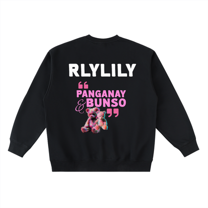 Panganay at Bunso ~ Oversized Crewneck Taped Sweatshirt