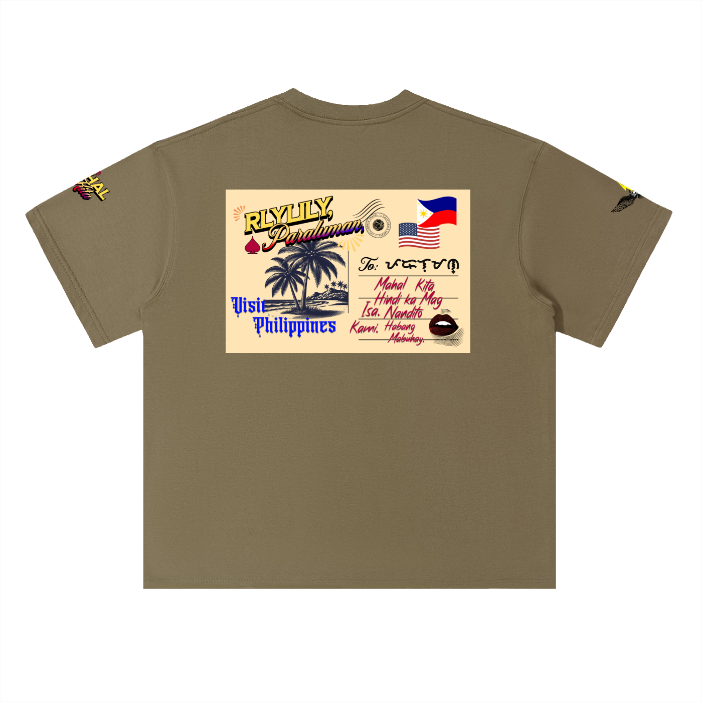 Nandito Kami Tee ~ Heavyweight Drop Shoulder Cotton T-Shirt