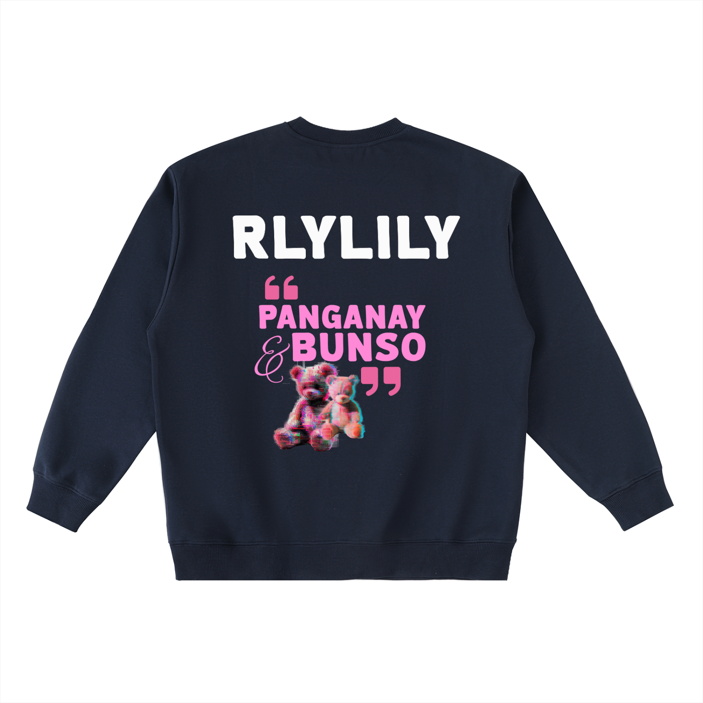 Panganay at Bunso ~ Oversized Crewneck Taped Sweatshirt