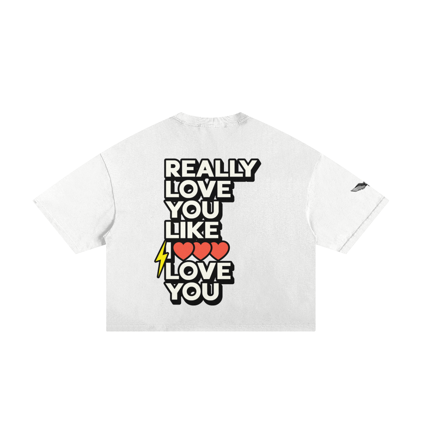 The Debut Print in Classic Frayed Boxy Tee