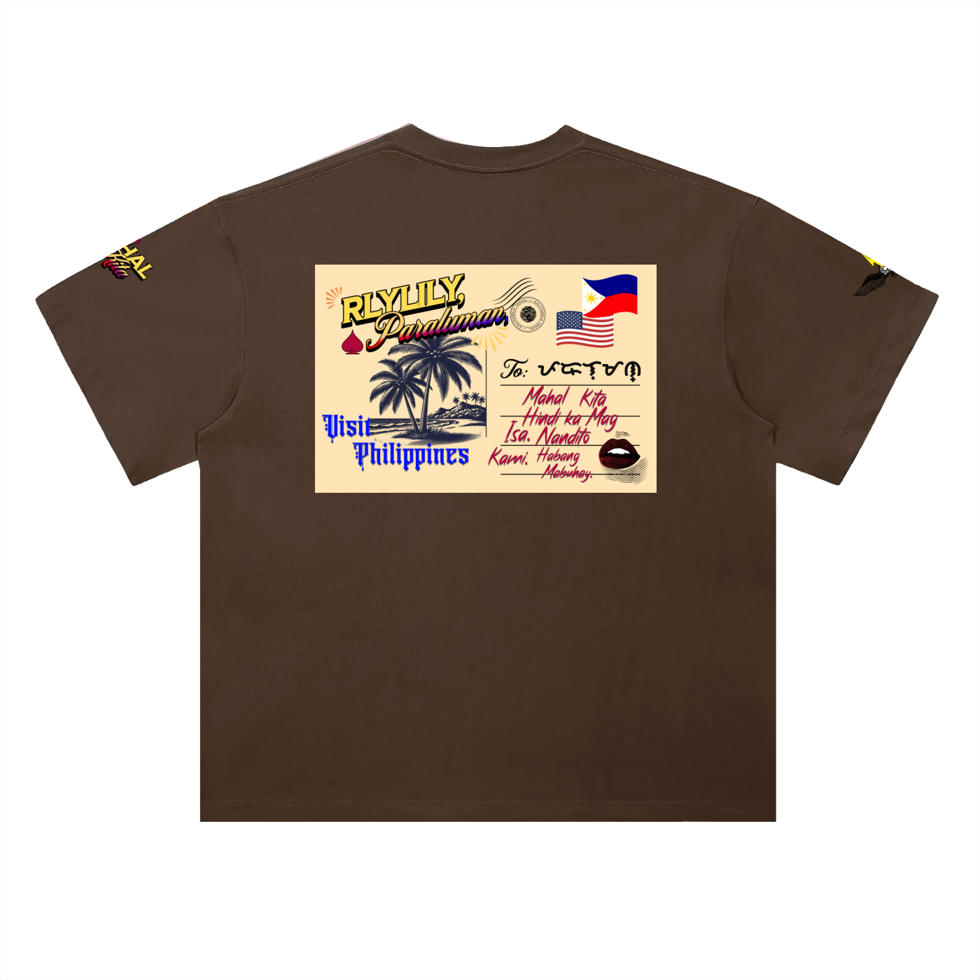 Nandito Kami Tee ~ Heavyweight Drop Shoulder Cotton T-Shirt