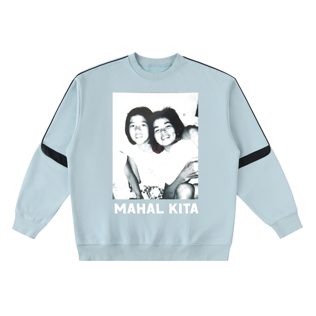 Panganay at Bunso ~ Oversized Crewneck Taped Sweatshirt