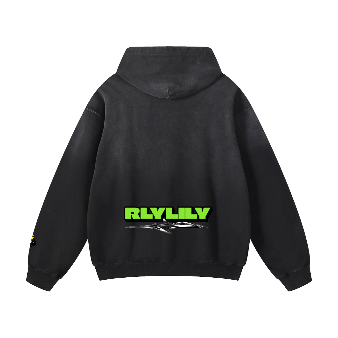 "Mama and Papa" Heavyweight Sunfade Oversized Hoodie
